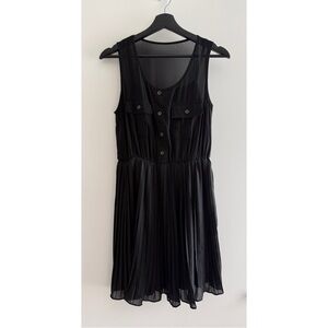 Rag & Bone Black Button-Front Mini Dress 0